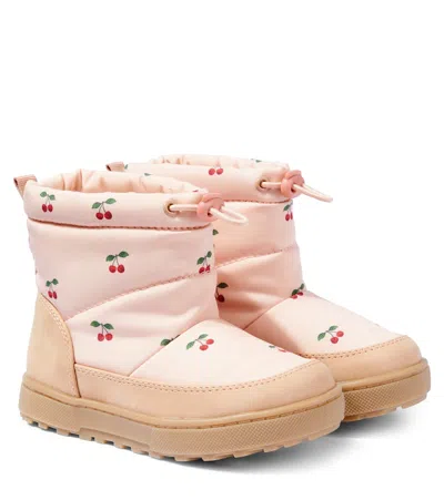 Konges Sløjd Kids' Storma Printed Rain Boots In Pink