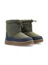 Konges Sløjd Storma Quilted Drawstring Ankle Boots In Green