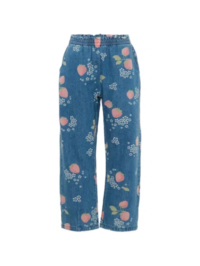 Konges Sløjd Kids' Strawberry Jeans In Blue