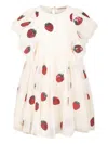 Konges Sløjd Strawberry-motif Dresss In Neutrals