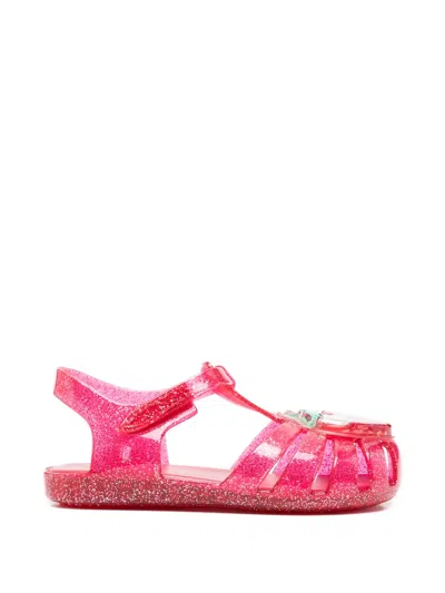 Konges Sløjd Kids' Strawberry-appliqué Sandals In Pink