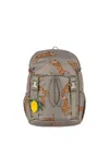Konges Sløjd Tiger Print Drawstring Backpack In Gray