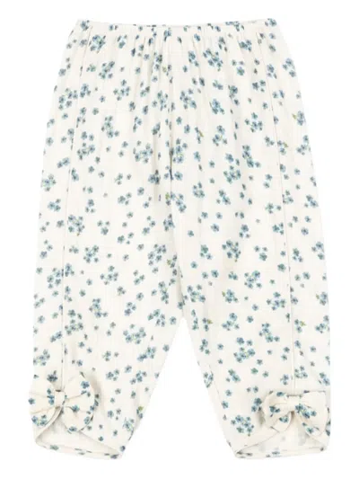 Konges Sløjd Babies' X Rhw Floral-print Trousers In White