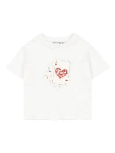 Konges Sløjd Babies' X Rhw Playing Cards T-shirt In White