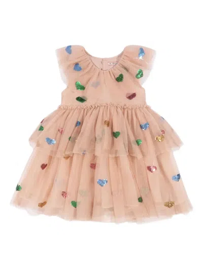 Konges Sløjd Kids' Yvonne Layered Tulle Dress In Pink
