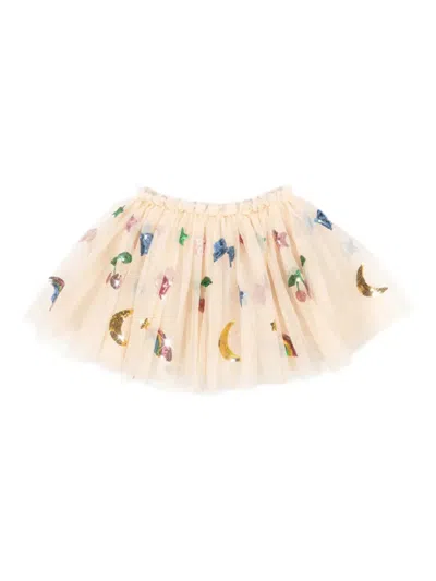 Konges Sløjd Kids' Yvonne Mini Skirt In Neutrals
