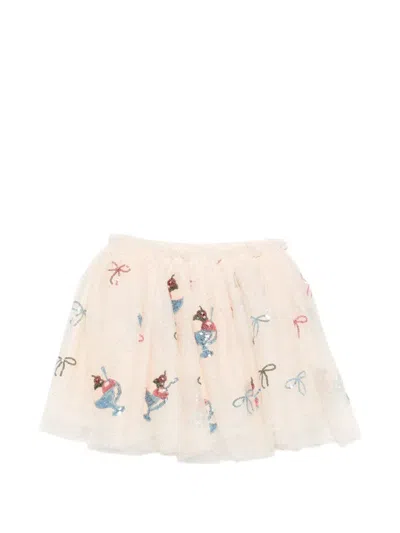 Konges Sløjd Yvonne Sequin Embellished Tutu Skirt In Neutral