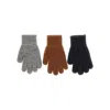 Konges Slojd 3-pack Wool-blend Gloves Kids In Multicolor