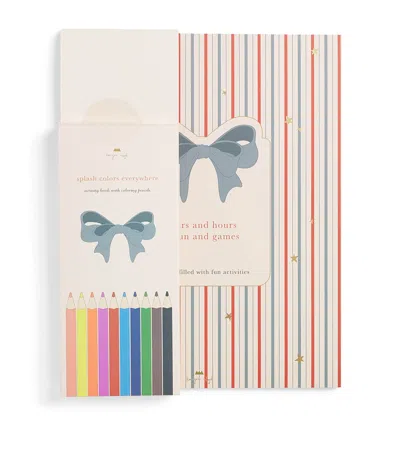 Konges Slojd Activity Book And Coloured Pencils Set In Neutral