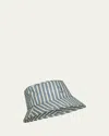 Konges Slojd 'asnou' Striped Bucket Hat Kids In Sailor Stripe