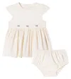 Konges Slojd Baby Aaliyah Cotton Dress And Bloomers Set In White