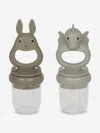 Konges Slojd Baby Dragon And Bunny 2 Pack Fruit Feeding Pacifier In Multicoloured
