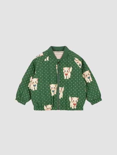 Konges Slojd Baby Girl's & Little Girl's Juno Printed Bomber Jacket In Green
