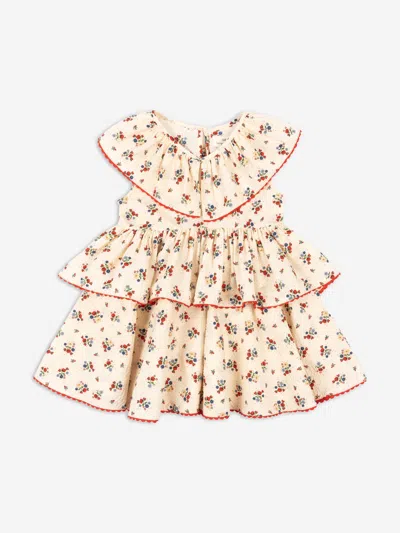 Konges Slojd Kids' Baby Girls Bella Frill Dress In Multicoloured