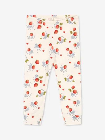 Konges Slojd Baby Girls Marmalade Basic Pants In Ivory