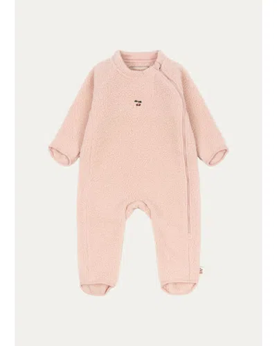 Konges Slojd Kids' Baby's Safa Sherpa Footie In Pink