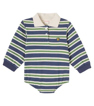 Konges Slojd Konges Sløjd Baby Spotty Striped Cotton Bodysuit In Multi