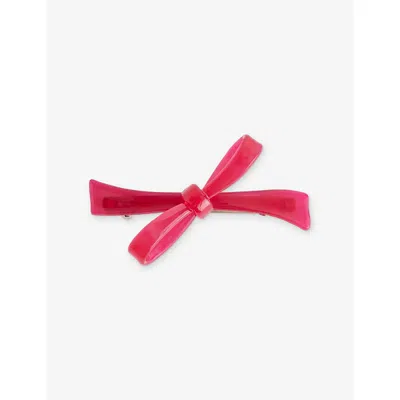 Konges Slojd Kids' Angria Belma Bow Resin Hair Clip In Red