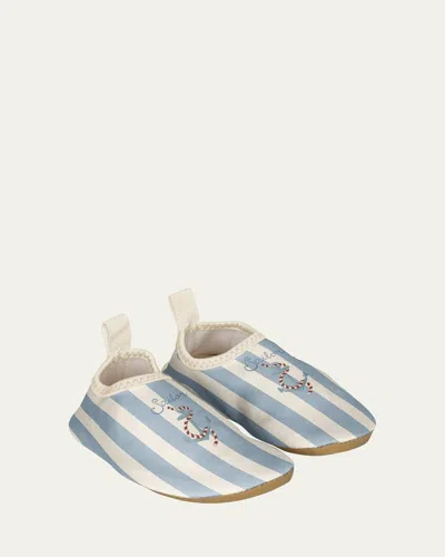 Konges Slojd Boy's Aster Striped Swim Shoes, Kids In Sailor Stripe