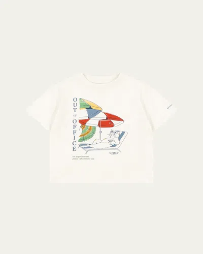Konges Slojd Kids' Boy's Famo Short-sleeve T-shirt In White