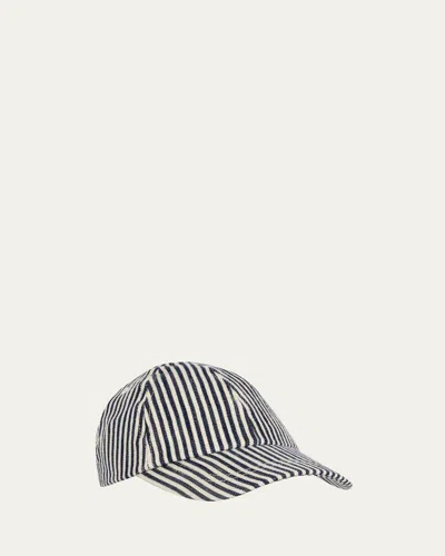 Konges Slojd Kids' Boy's Fender Striped Baseball Cap In Multi