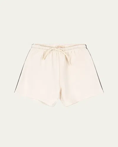 Konges Slojd Kids' Boy's Florian Cotton Shorts In Neutral
