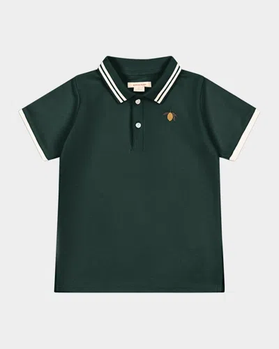 KONGES SLOJD BOY'S FLORIAN EMBROIDERED POLO SHIRT