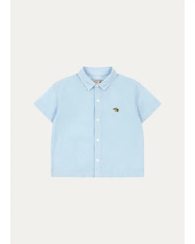 Konges Slojd Kids' Boy's Fran Check Shirt In Blue