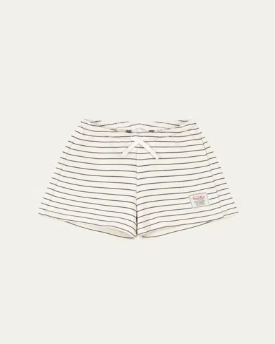 Konges Slojd Kids' Boy's Lou Striped Sweat Shorts, 6m-8 In Neutral