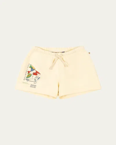 Konges Slojd Kids' Boy's Lou Sweat Shorts In Yellow