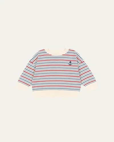 Konges Slojd Kids' Boy's Manis Organic Cotton Knit Sweater In Multi