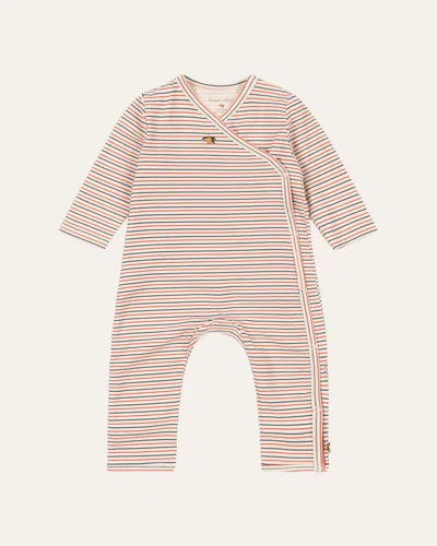 Konges Slojd Kids' Boy's Printed Stretch Cotton One-piece Coverall In Pink