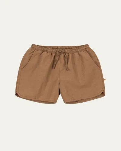 Konges Slojd Kids' Boy's Roby Lightweight Swim Shorts In Gold