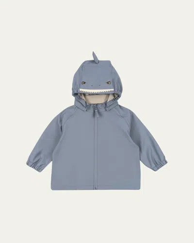 Konges Slojd Kids' Boy's Sharka Rain Jacket In Blue