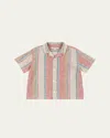 Konges Slojd Boy's Venice Stripe Button Down Shirt In Stan Stripe