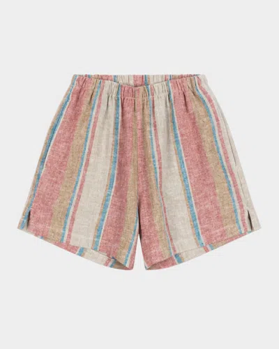 Konges Slojd Kids' Boy's Venice Stripe Shorts In Stan Stripe