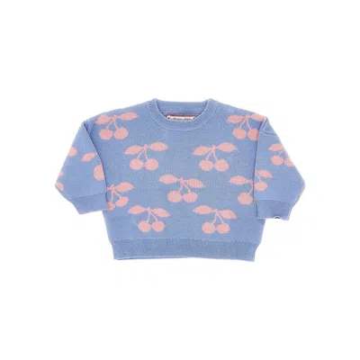 Konges Slojd Cherries Crewneck Sweater Kids In Blue