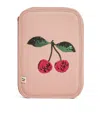 Konges Slojd Cherry Clover Filled Pencil Case In Pink