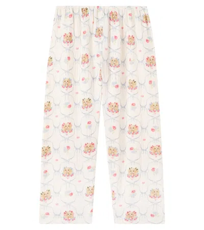 Konges Slojd Kids' Konges Sløjd Coco Printed Cotton Pants In Multi