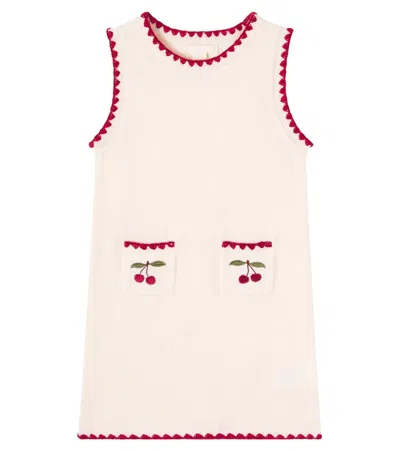 Konges Slojd Kids' Konges Sløjd Collette Embroidered Wool Dress In Multi