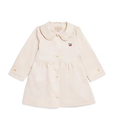 Konges Slojd Kids' Cotton Trench Coat In Pink