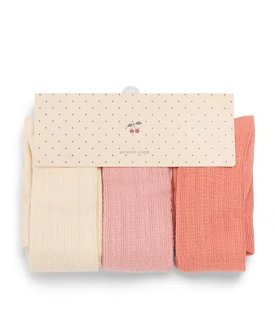 Konges Slojd Kids'  Cotton-blend Tights In Multi
