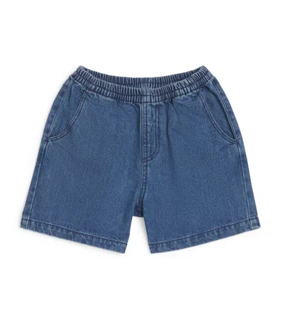 Konges Slojd Kids' Denim Magot Shorts In Blue