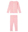 Konges Slojd Ella Cotton-blend Top And Leggings Set In Pink