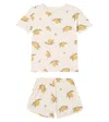 Konges Slojd Famo Cotton T-shirt And Shorts Set In White