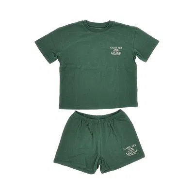 Konges Slojd 'famo' Organic Cotton Jersey Set Kids In Green