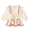 Konges Slojd Fee Embroidered Cotton Dress In Beige