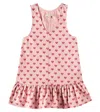 Konges Slojd Fen Printed Cotton Dress In Pink