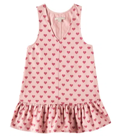 Konges Slojd Kids' Fen Printed Cotton Dress In Pink