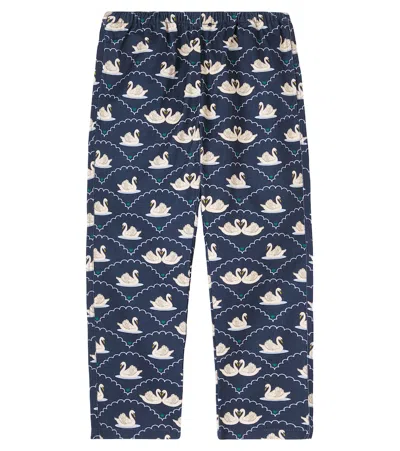 Konges Slojd Kids' Konges Sløjd Fen Printed Pants In Blue